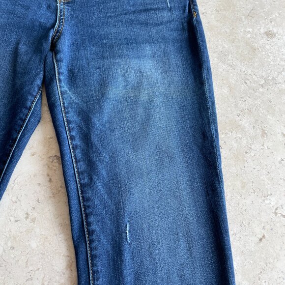 Kut From the Kloth Connie Ankle Skinny Jeans with Raw Hem Medium Wash, Size 8 - Picture 5 of 13